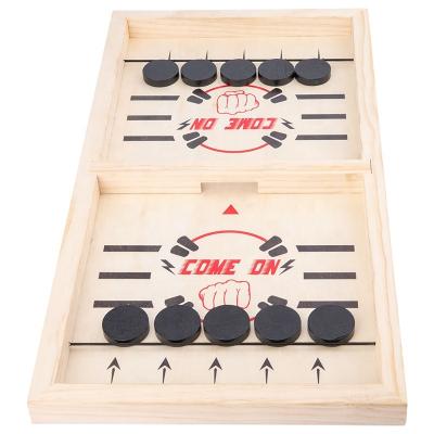 China Table Games Wooden Foldable International Wooden Slingpuck Quick Board Game, Catapult Board Game, Kid Interactive Chess Board Set for sale