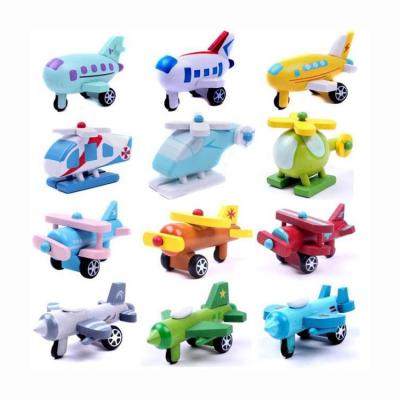 China Children's Toy Windmill Wooden Plane Wooden Model 12 Pieces Creative Birthday Gift Craft Furnishing The New for sale