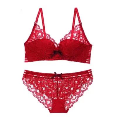 China One Piece Ladies Briefs Lingerie Panties Bra Set Woman Sexy Underwear Women Bra Set for sale