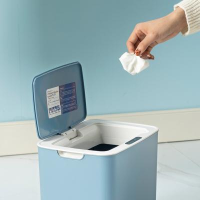 China Sustainable Home Automatic Freestanding Automatic Trash Can Trash Bin Smart Household Touch Trash Can for sale