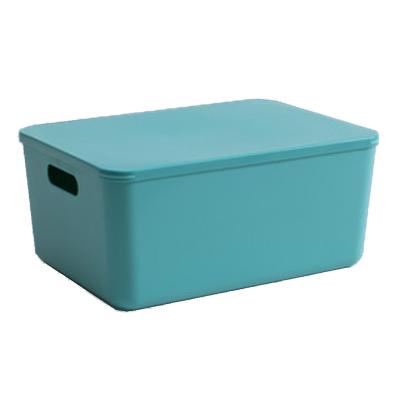 China Home Storage Plastic Storage Boxes Decorative Cuboid Thicker Colorful Modern Boxes for sale