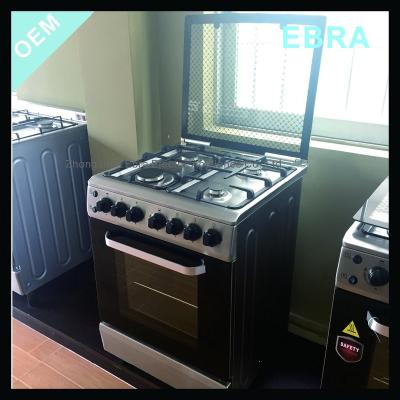 China Easy Assembled Easy Clean 4 Burner Gas Cooker With Oven And Temperature Valve Spare Parts for sale