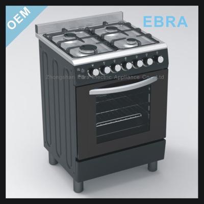 China Easy Assembled Easy Clean Gas Stove 4-Burner With Oven 24 Inch Gas Cooker With Oven for sale