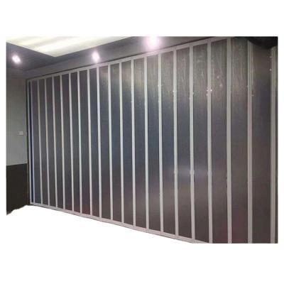 China Folding screen folding door polycarbonate crystal transparent folding door/plastic stackable silding door for sale