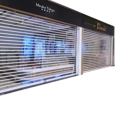 China Anti-theft Crystal Rolling Up Shutter Door/Crystal Rolling Gate Fashion Shop Roller Shutter Door Modern Design for sale