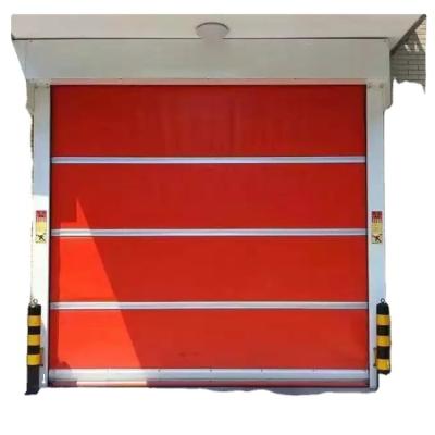 China Fast Automatic Aluminum PVC Door Industrial Electric High Speed ​​Rolling Windproof Roll Up Door for sale