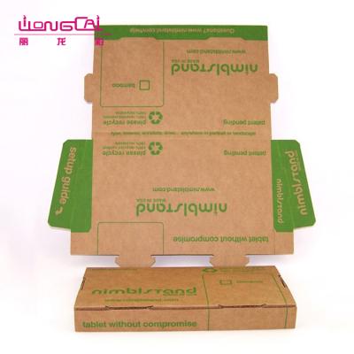 China OEM CMYK Printing Disposable Kraft Paper Corrugated Box For Logistics Express Shipping for sale