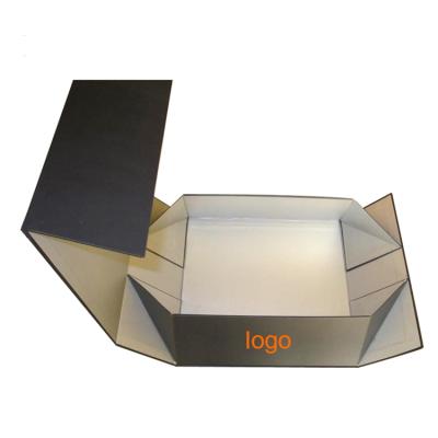 China Recyclable Cardboard Box Matte Lamination Luxury Custom Design Full Color Black With Magnetic Closure Cardboard Recyclable UV Coating for sale