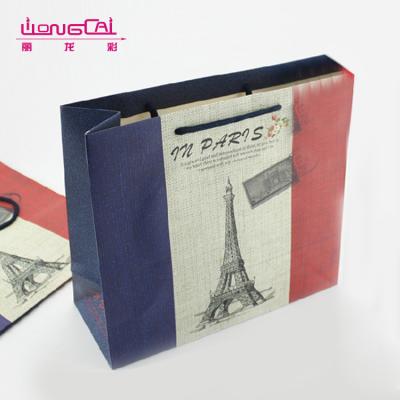 China OEM Recyclable Custom Offset Printing Craft Eco - Friendly Recycled Paper Bag With Logo Print for sale