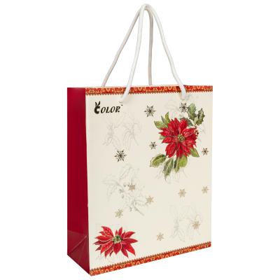 China Recyclable Hot Paper Wedding Bags Cheap Recycled Custom Logo Printed Grocery Shopping Packaging Brown Gift Wrapping Paper Bag With Handles for sale