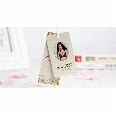 China Wholesale Customized Paper Clothing Packaging Fashion Hang Tags For Clothes for sale