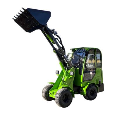 China Building Material Shops European Chinese Smallest Diesel Wheel Loader 1 Ton Mini Loader Front End Loader Radlader For Hot Sale for sale