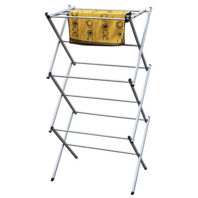 China OEM Balcony 3 Tier Collapsible Collapsible Folding Clothes Drying Rack for sale