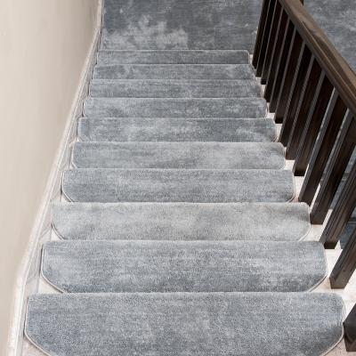 China Non-slip Europe Style Carpet Stair Treads Stair Treads Eco-Friendly Washable Luxurious Indoor Type for sale