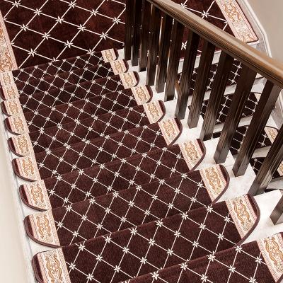 China Europe Style Washable Luxurious Carpet Stair Treads Beauty Non-slip Indoor Carpets For Staircase for sale