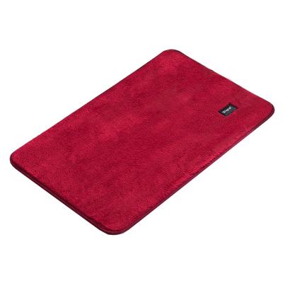 China Washable Indoor Mat For Home Use Floor Mat Bathroom Carpet Microfiber Absorbent Mat Machine Made Plain Adult Rectangle Bath Mat 1 Piece for sale