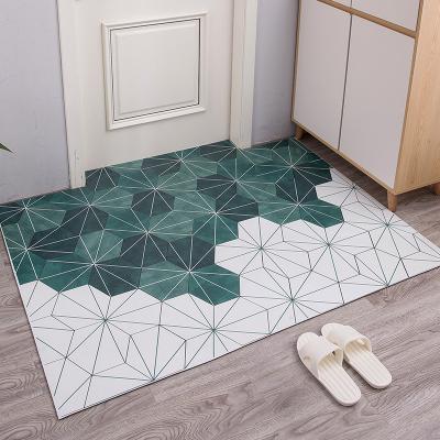 China High Quality Traditional UV Cozy Anti-slip Kitchen Rugs Floor Rug Floor Mat Modern PVC Print Mats Traditional PVC Printing Mat for sale