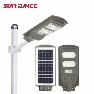 China ROAD Factory Price Integrated Outdoor Motion Sensor ABS 60watt All In One LED Solar Street Light for sale