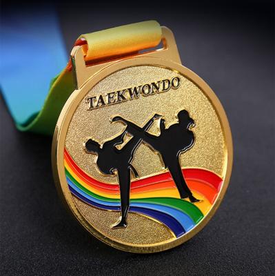 China Lowest Price promotion medal precious zinc alloy taekwondo medals plastic miraculous for sale