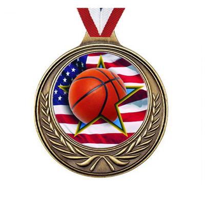 China Factory wholesale high quality basketball plating customized size sports medal à venda