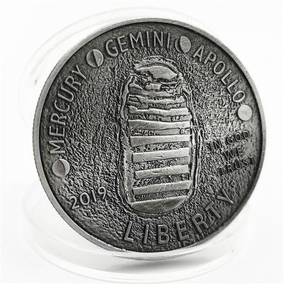 中国 50th Anniversary Landing First Man On the Moon Old silver Commemorative Coin 販売のため