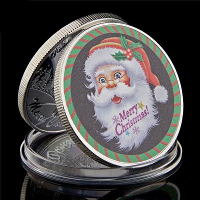 China Customized Printing Festival Coin Christmas Santa 1 oz Silver Proof Coin zu verkaufen