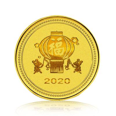 Cina Chinese Yang fire male lucky rat star sign female love compatibility fortune astrology monkey pig dog 2018 gold silver coin in vendita