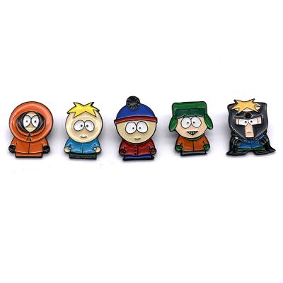 중국 Amazon ebay etsy hot sale animation cartoon south park lapel enamel pin badges 판매용