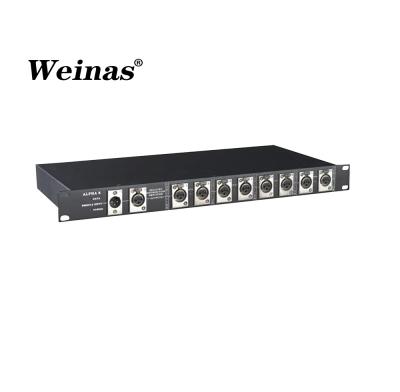 China Weinas Stage Lighting DMX512 Signal Amplifier 8 Way DMX Splitter 483*44.5*140mm for sale