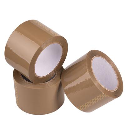 China Custom Strong Gold Supplier Bopp Adhesive Tape Jumbo Roll Industry Manufacturer Office Clear Brown Color Packaging Sticky Tape Waterproof for sale