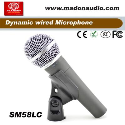 China Microphone Grade SM58LC Handheld Dynamic Cardioid Wired Microphone Grade A for sale