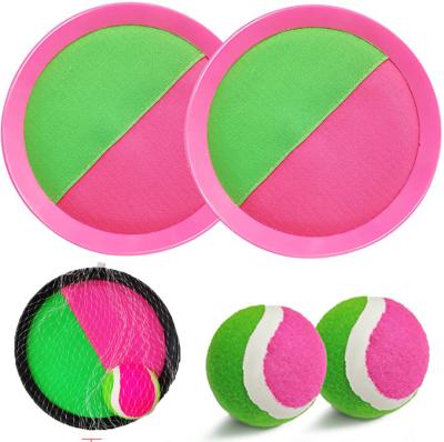 China Improve Child's Ability Manual Self-stick Throwing Hook Game Set Paddles Balls - Outdoor Sport Boules Game Throw Hook Bat Ball Game Set for sale