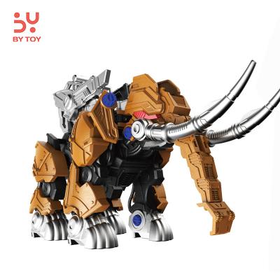 China Plastic Educational DIY Toy Set Carry-Over Assemble 3D DIY Puzzles Assemble Mammuthus Primigenius Elephant Animal Toys Kit for sale