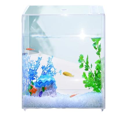 China Small Viable Aquarium Fish Tank for Moss Balls Box Insects Table Decoration Turtle Reptile Jellyfish Goldfish Shrimp for sale