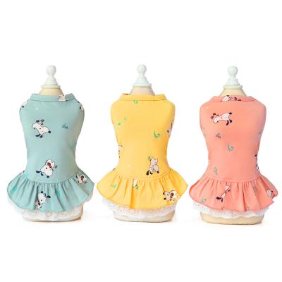 China Cute Viable Princess Skirt Spring Summer Pet Dress For Small Medium Puppy Dogs Cats Dresses for sale