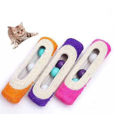 China Cat Toy Made By Nature Sustainable Sisal with Ball for Cats Scratching and Improving Intelligence for sale