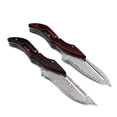 China High Hardness VG10 Damascus Steel Folding Camping Pocket Knives Hunting Pocket Knives Tactical Survival EDC Outdoor Knives for sale