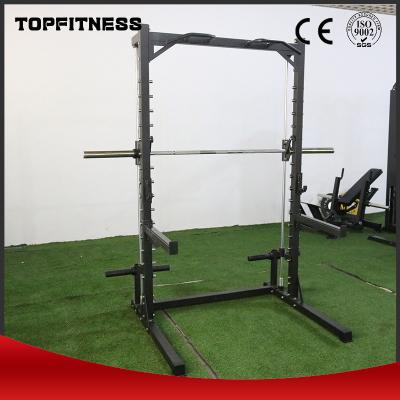 China Folded Unfolded Gymnasium Commercial Fitness Equipment Simple Squat Rack for sale