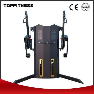 China Gevouwen fitnessapparatuur Dual Cable Cross Machine Nettogewicht 260kg voor intensieve trainingen Te koop