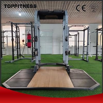 China Folded Multifunctional Body Building Equipment Squat Weight Lifting Platform for sale