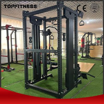 China Máquina de cable de gimnasio unisex de estación multifunción con tamaño de columna de 75*75*3mm en venta