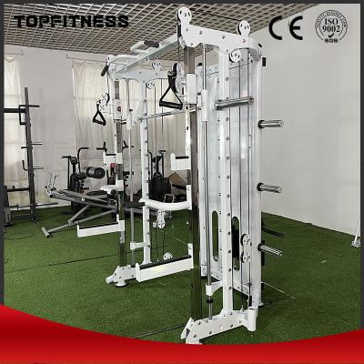 China Professionelle Kraft Fitness Ausrüstung Squat Rack 3D Smith-Maschine mit Kabel-Teiler zu verkaufen