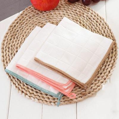 China Household Gauze Household Kitchen Oil Cloths Non-stick Sustainable Tableware Cloth Thick Dish Towel for sale