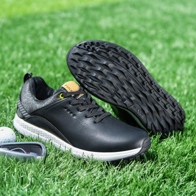 China Fashion\High Quality Sport Comfortable\Durable\Breathable\Lit Foot Shoes Leather Breathable Cushioning Comfortable Joy Golf Shoes For Men for sale