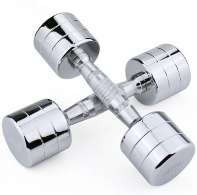 China Home Chrome Rubber Covered Steel Dumbbell Adjustable Steel Dumbbell Weights Gym Free Desk for sale