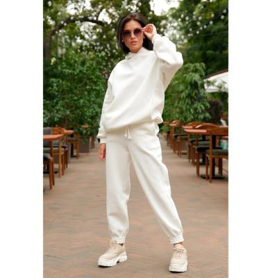 China QUICK DRY Casual Sweatshirts Hoodies Fleece Sweatshirt +Pant Women Sport Wear Hooded Tracksuit Set Ladies Tracksuit Casual Pullovers for sale