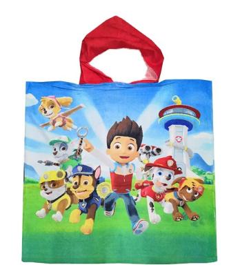 China New Design Disposable Cardboard Pattern Cotton Hooded Beach Towel Children for sale