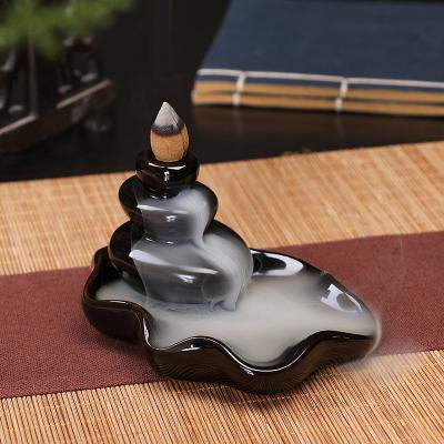 China Arabic Incense Incense Waterfall Smoke Burner Chinese Car Censer Incense Holder Incense Stick Holder Incense Oud Stick Incense Holder for sale