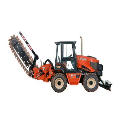 China Farms four wheeling agricultural trenching machine, trenching width 10-60cm 50-500m/h 30-100hp disc plow supplied 0-200cm cn; SHN engine for sale