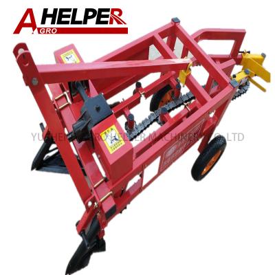 China Farms Four Wheel Tractor Matched Bed Peanut Harvester Agricultural Nut Chain Harvester for sale